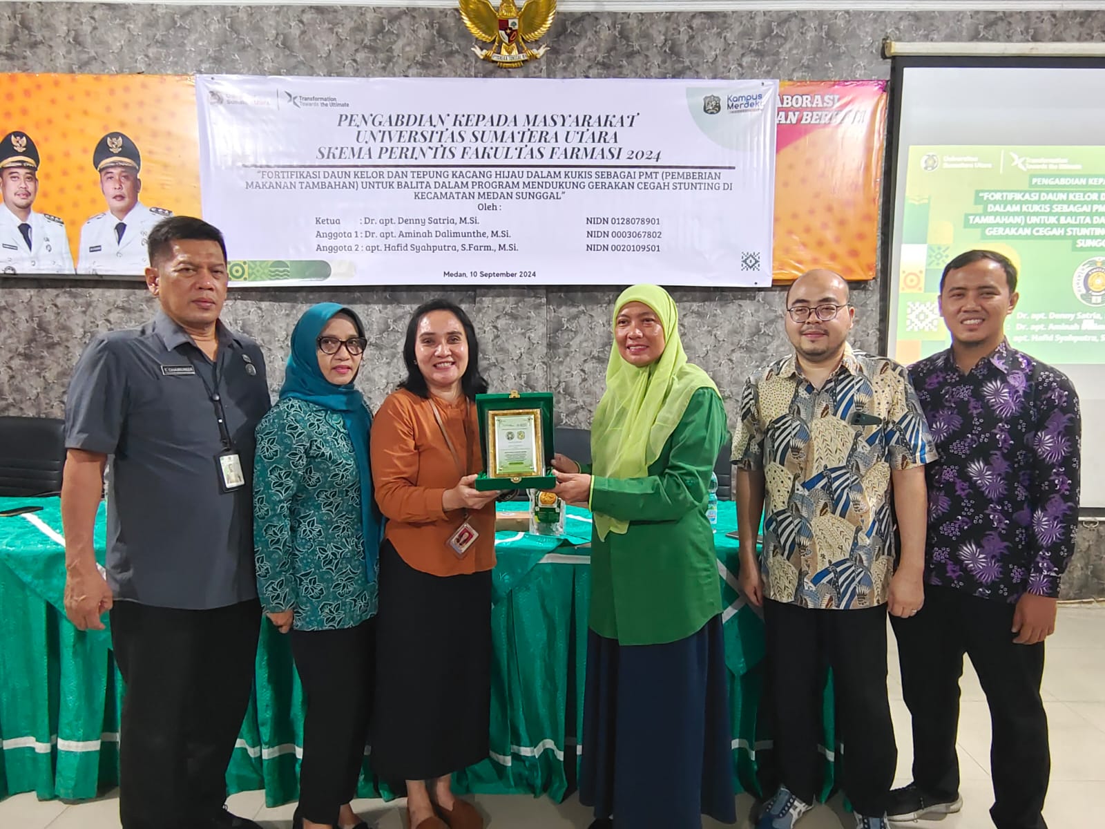 Pengabdian kepada Masyarakat: Dosen Fakultas Farmasi USU Laksanakan Pengabdian Mendukung Gerakan Cegah Stunting di Kecamatan Medan Sunggal